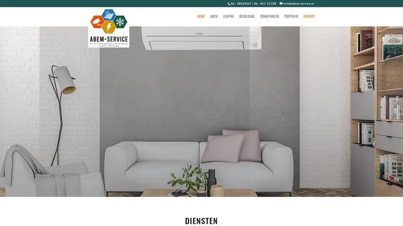 Website van ABEM - Service