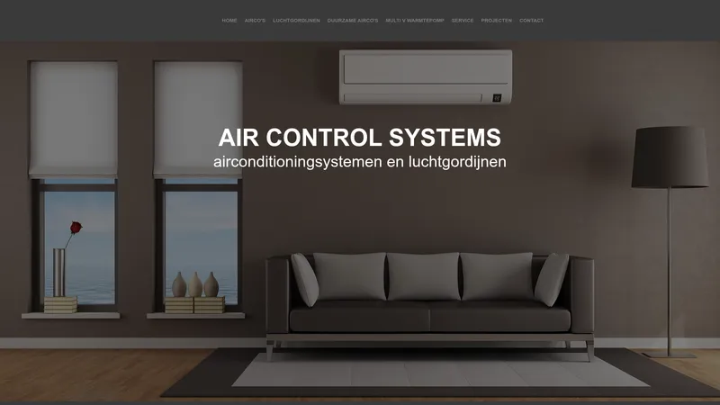 Website van Air Control Systems