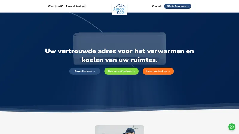 Website van Airco & Co