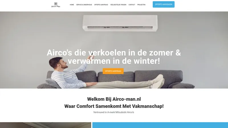 Website van Airco-Man