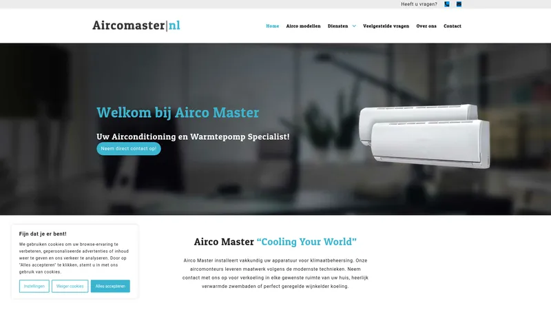 Website van Airco Master