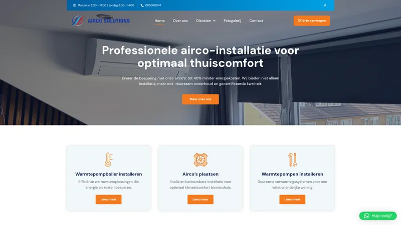 Website van Airco solution
