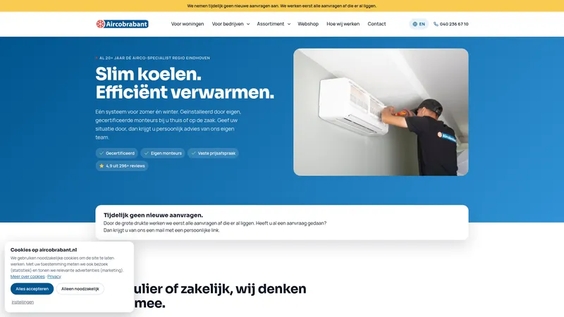 Website van Aircobrabant BV