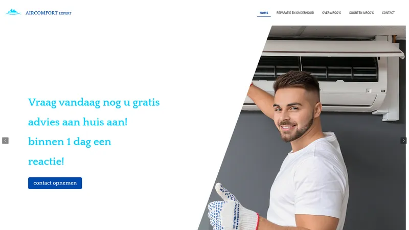 Website van AirComfort Expert