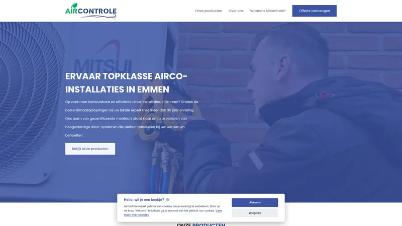 Website van Aircontrole