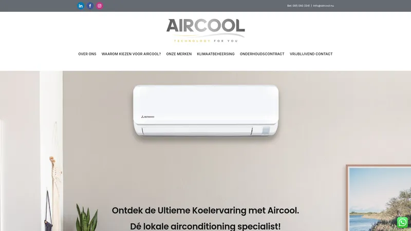 Website van Aircool