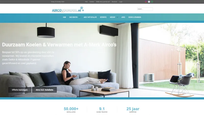 Website van Aircovoordeel