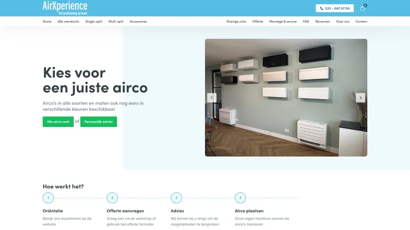 Website van AirXperience B.V.