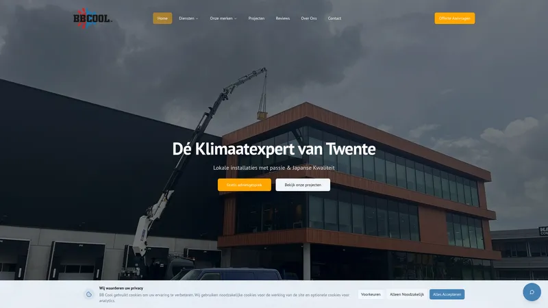 Website van BB Cool