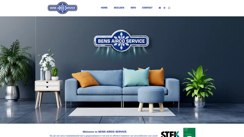 Website van Bens Airco Service