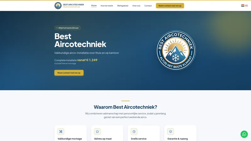 Website van Best Aircotechniek