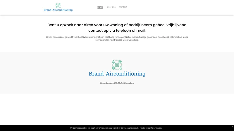 Website van Brand-Airconditioning