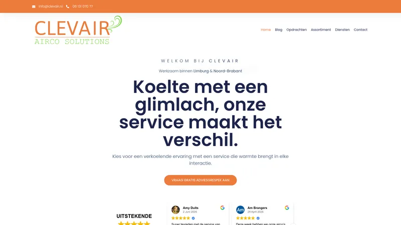 Website van Clevair