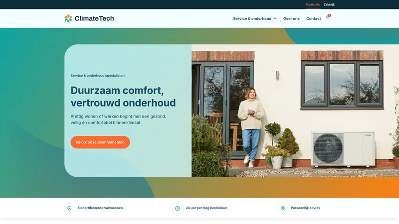 Website van Climate Tech