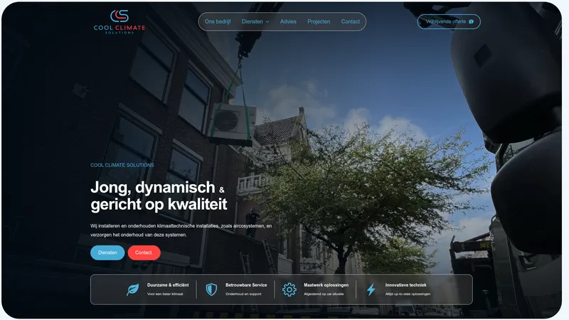 Website van Cool Climate Solutions