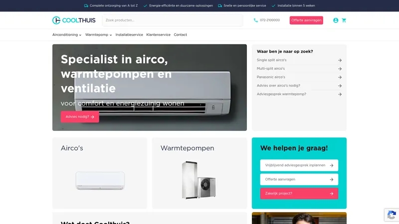 Website van Coolthuis