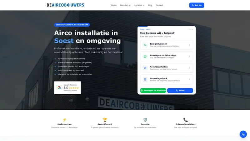 Website van De Aircobouwers