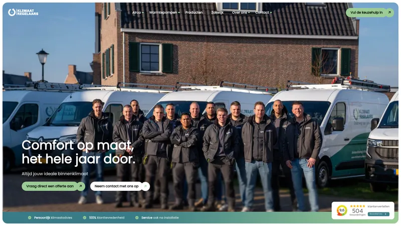 Website van De Klimaatregelaars