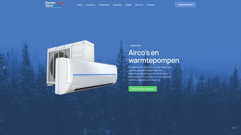 Website van Doctor Airco