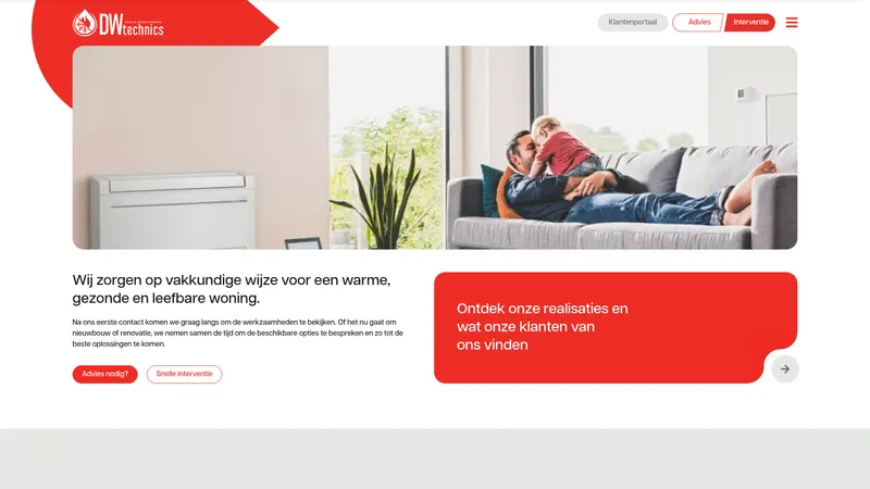 Website van DW technics