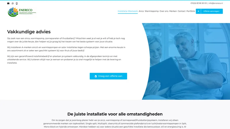 Website van Enereco