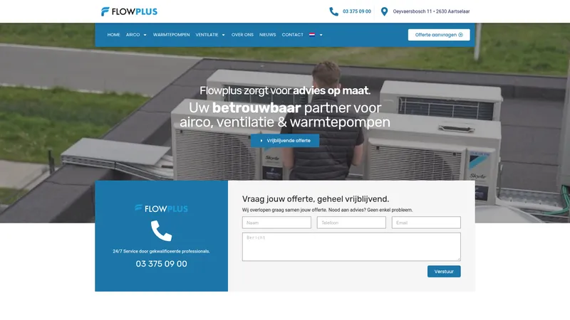 Website van Flowplus