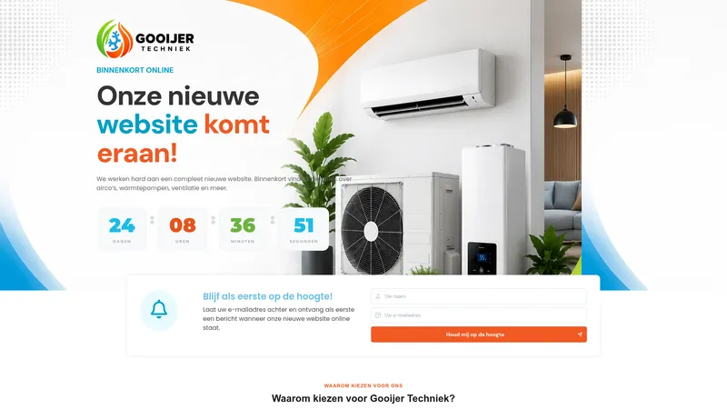 Website van Gooijer Techniek