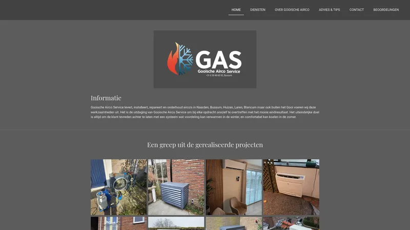 Website van Gooische Airco Service