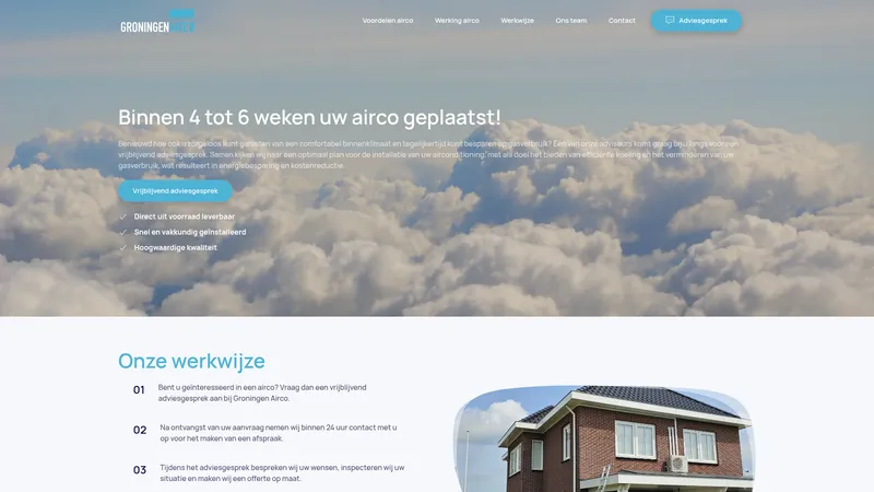 Website van Groningen Airco
