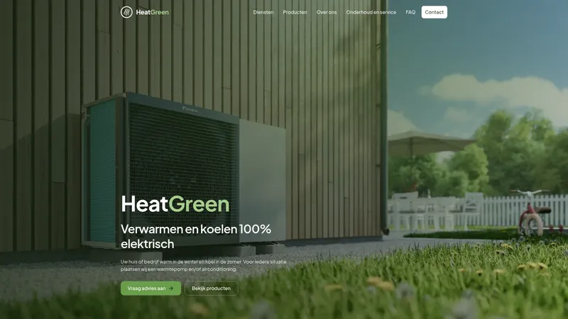 Website van Heat Green
