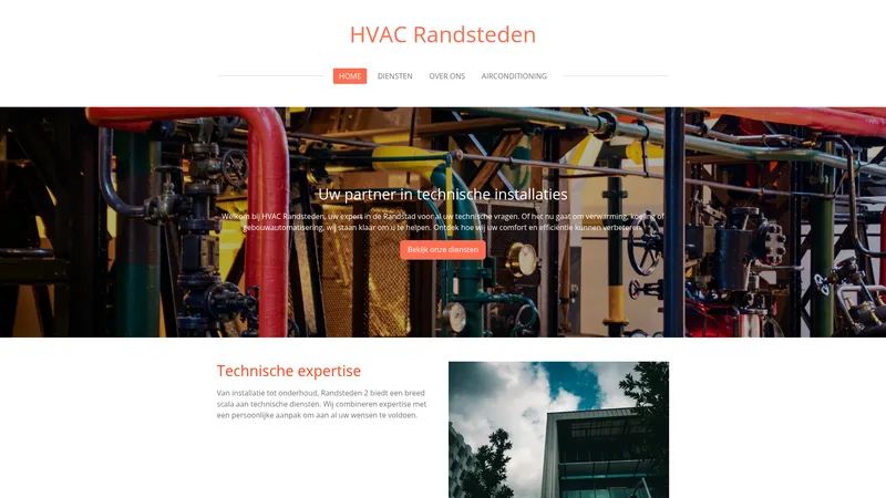 Website van HVAC Randsteden