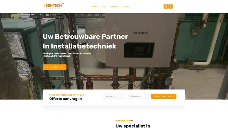 Website van Ibentech