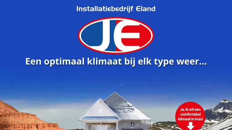 Website van Installatiebedrijf Eland