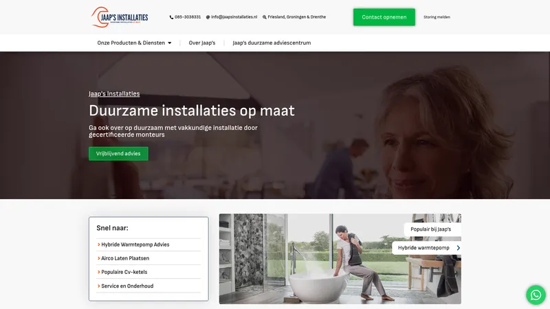 Website van Jaap's Installaties