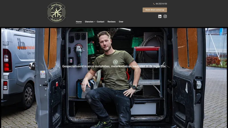 Website van Jaartsveld Installatie