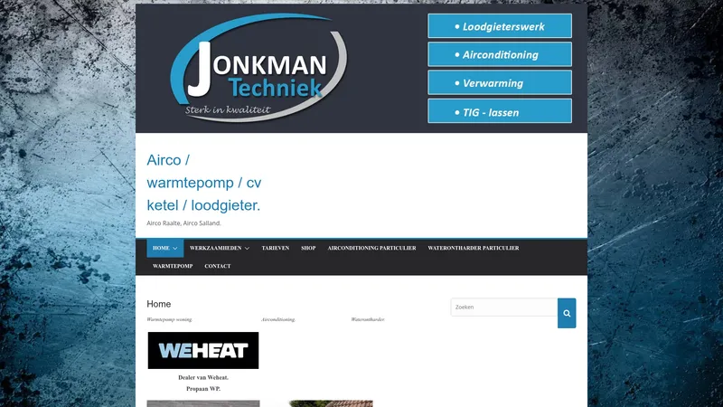 Website van Jonkman Techniek