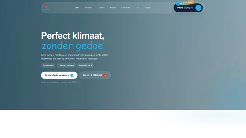 Website van JTM Aircotechniek