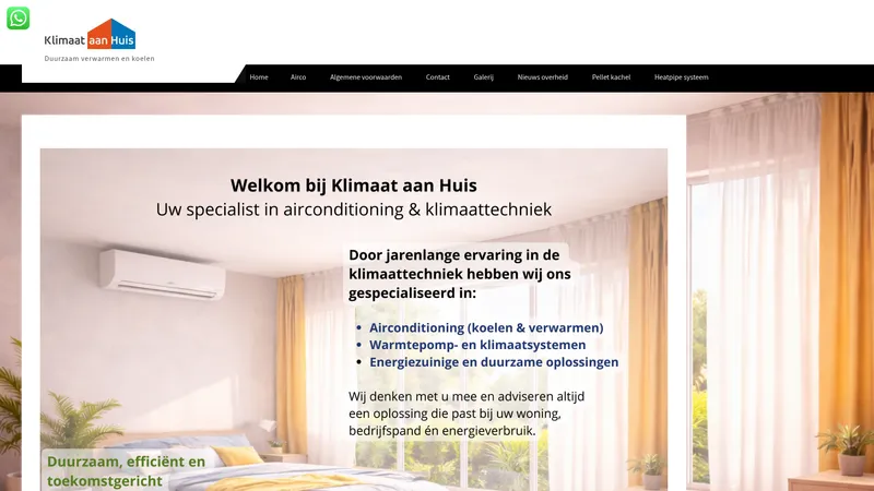 Website van Klimaat aan Huis