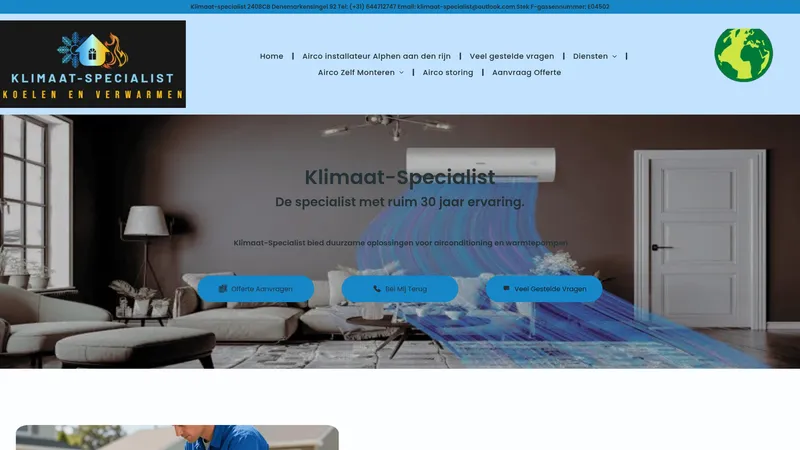 Website van Klimaat-Specialist