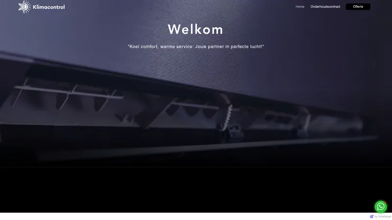 Website van Klimacontrol