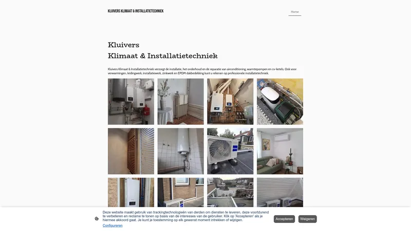Website van Kluivers Klimaat & Installatietechniek