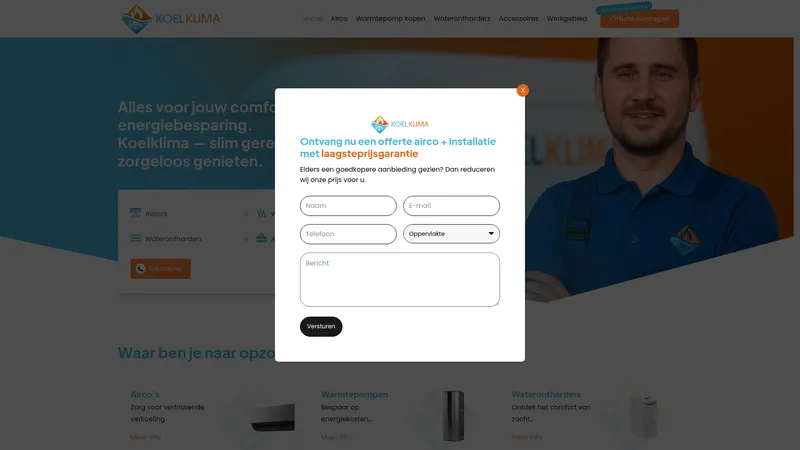 Website van Koelklima