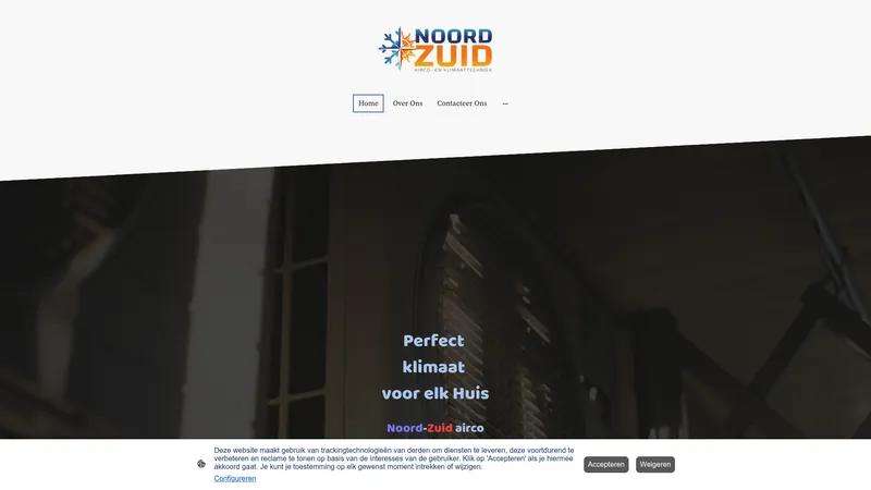 Website van Noord-Zuid airco en klimaattechniek