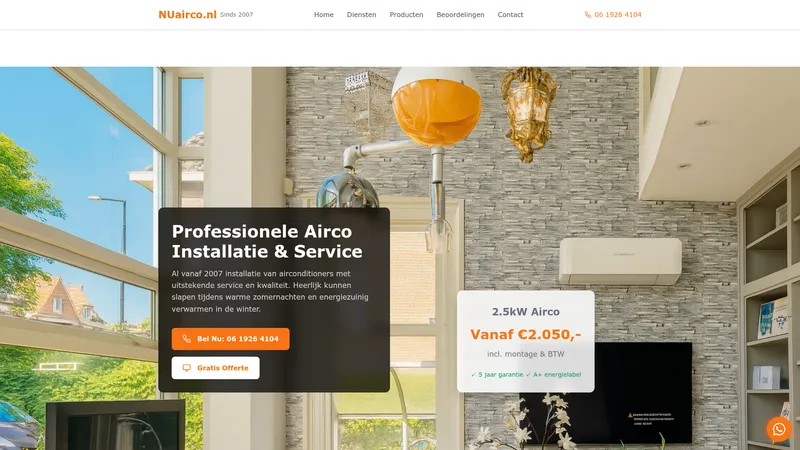 Website van NUairco