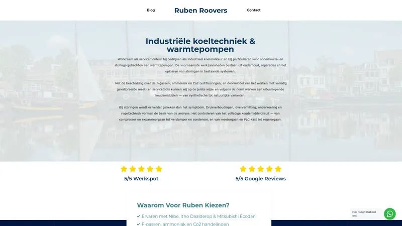 Website van Ruben Roovers