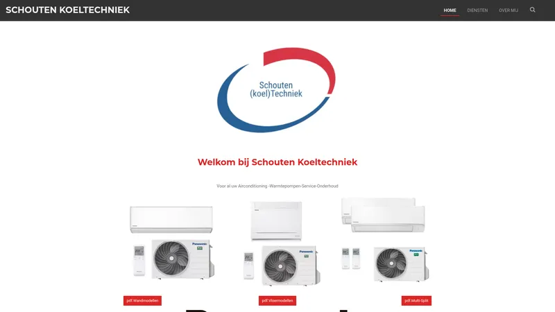 Website van Schouten Koeltechniek