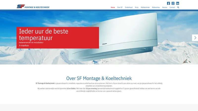 Website van Sf-airco