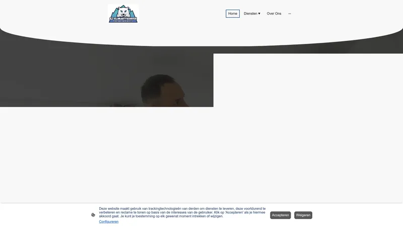 Website van SJ Klimaattechniek.