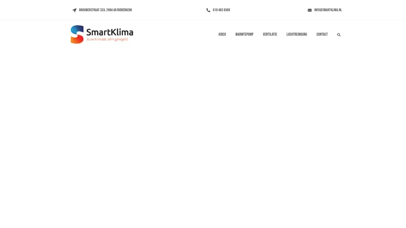 Website van Smartklima B.V.