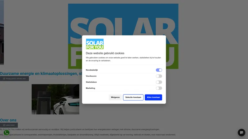 Website van Solar for you